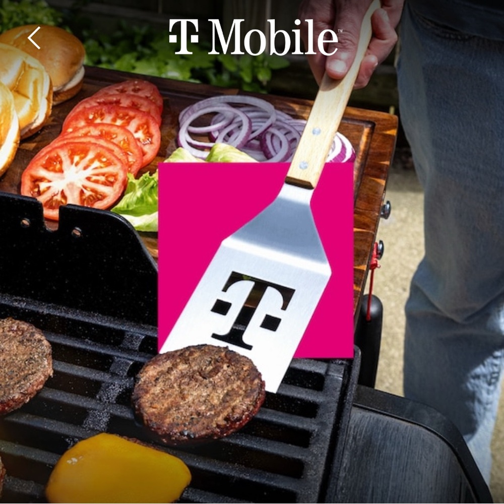 T-Mobile Stainless Steel & Wood Spatula & Bottle Opener Tmobile bbq grill new